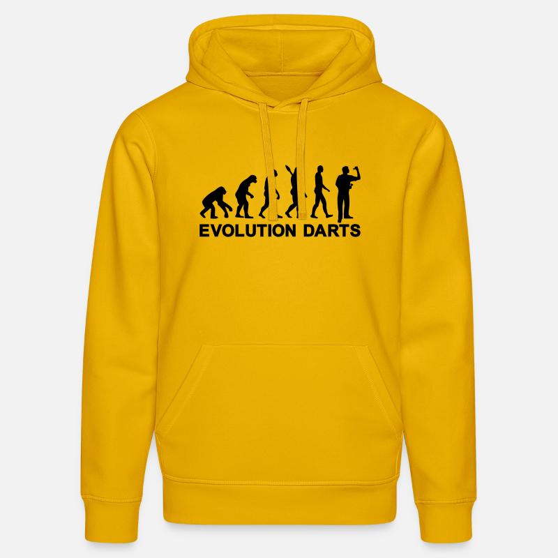 Evolution Darts - Sweat à capuche bio DRUMMER Stanley/Stella Unisexe - jaune spectre