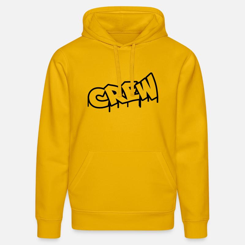 crew - Sweat à capuche bio DRUMMER Stanley/Stella Unisexe - jaune spectre