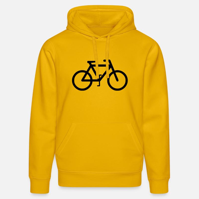 Cyclisme - Sweat à capuche bio DRUMMER Stanley/Stella Unisexe - jaune spectre