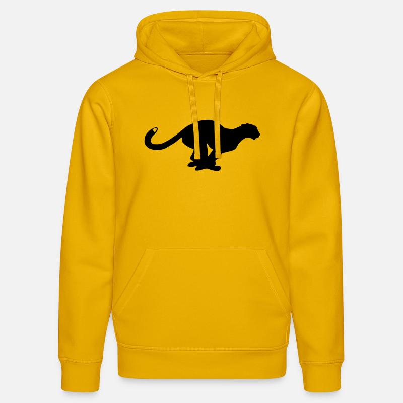 Panthère - Sweat à capuche bio DRUMMER Stanley/Stella Unisexe - jaune spectre