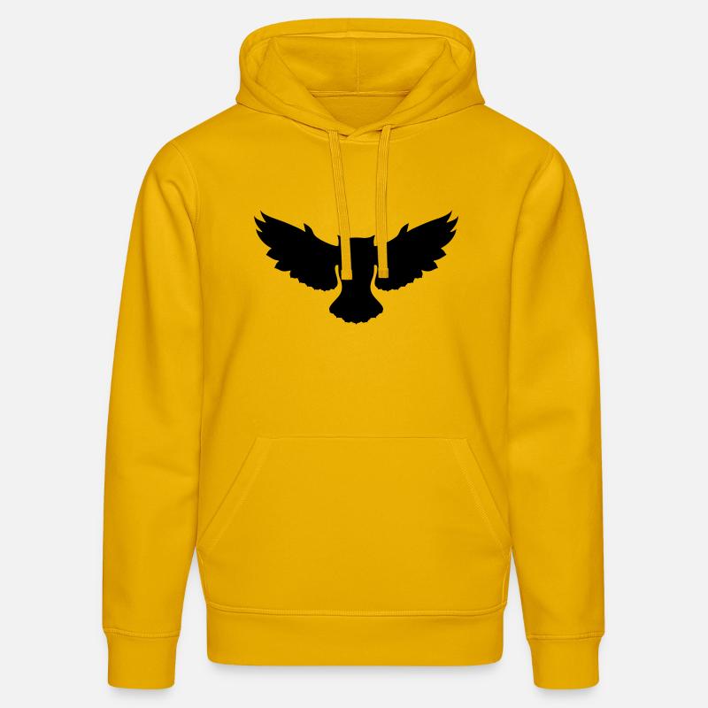 Fliegende Eule - Stanley/Stella Unisex Bio-Hoodie DRUMMER  - Spektralgelb
