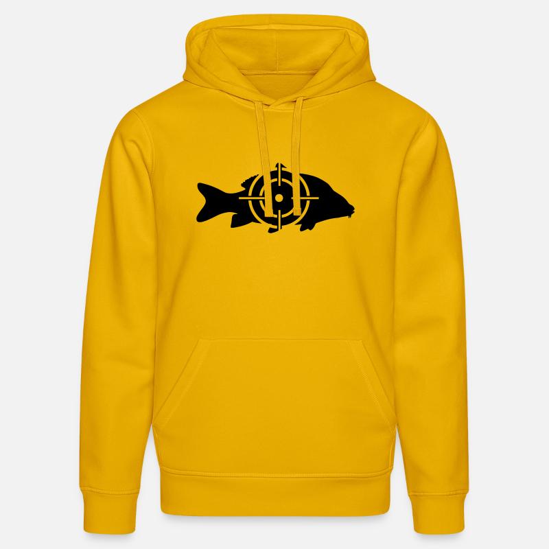 Carp Hunting - Sweat à capuche bio DRUMMER Stanley/Stella Unisexe - jaune spectre