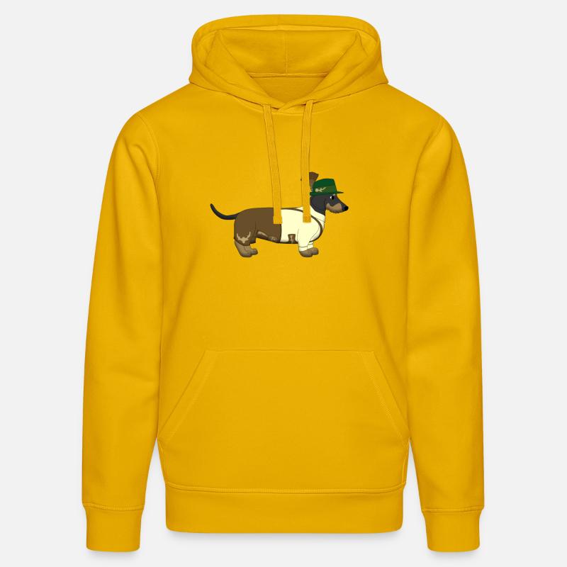 Teckel Bavière - Sweat à capuche bio DRUMMER Stanley/Stella Unisexe - jaune spectre