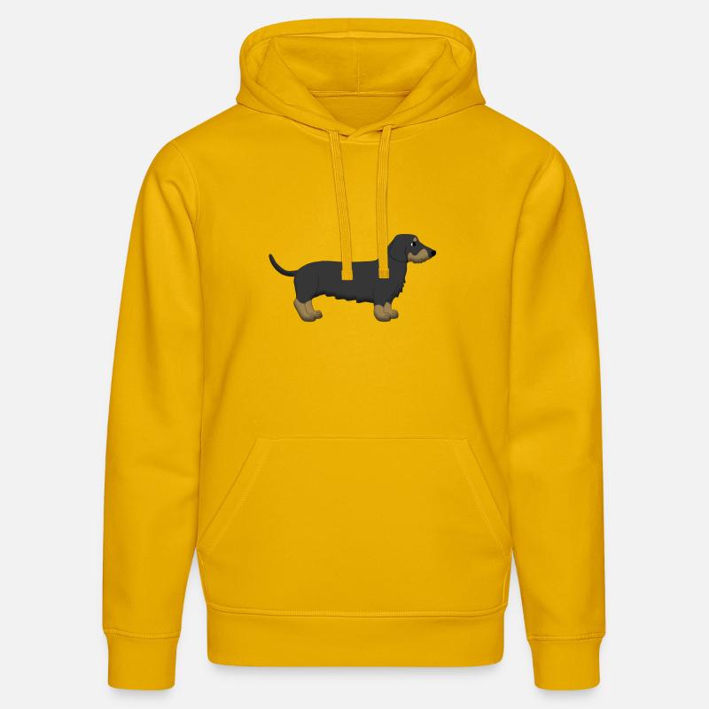 Teckel 2 - Sweat à capuche bio DRUMMER Stanley/Stella Unisexe - jaune spectre