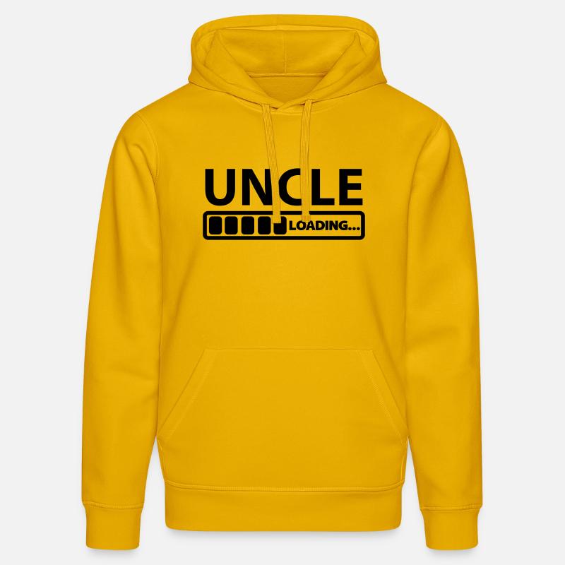 uncle_loading - Sweat à capuche bio DRUMMER Stanley/Stella Unisexe - jaune spectre