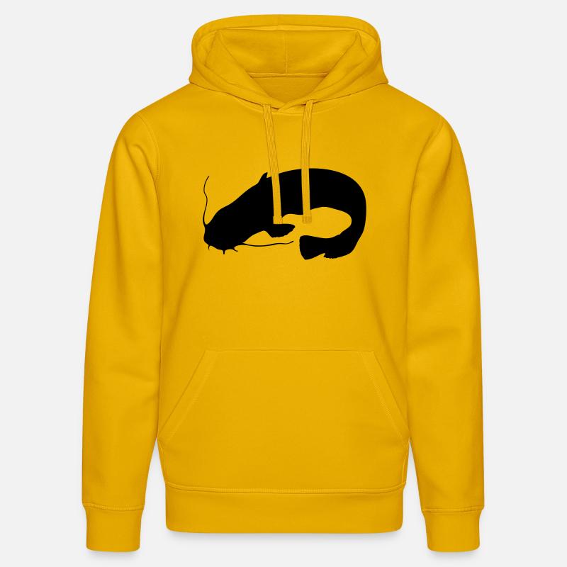 Poisson-chat - Sweat à capuche bio DRUMMER Stanley/Stella Unisexe - jaune spectre