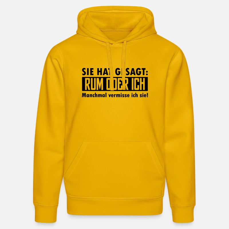 rum oder ich - Stanley/Stella Unisex Bio-Hoodie DRUMMER  - Spektralgelb