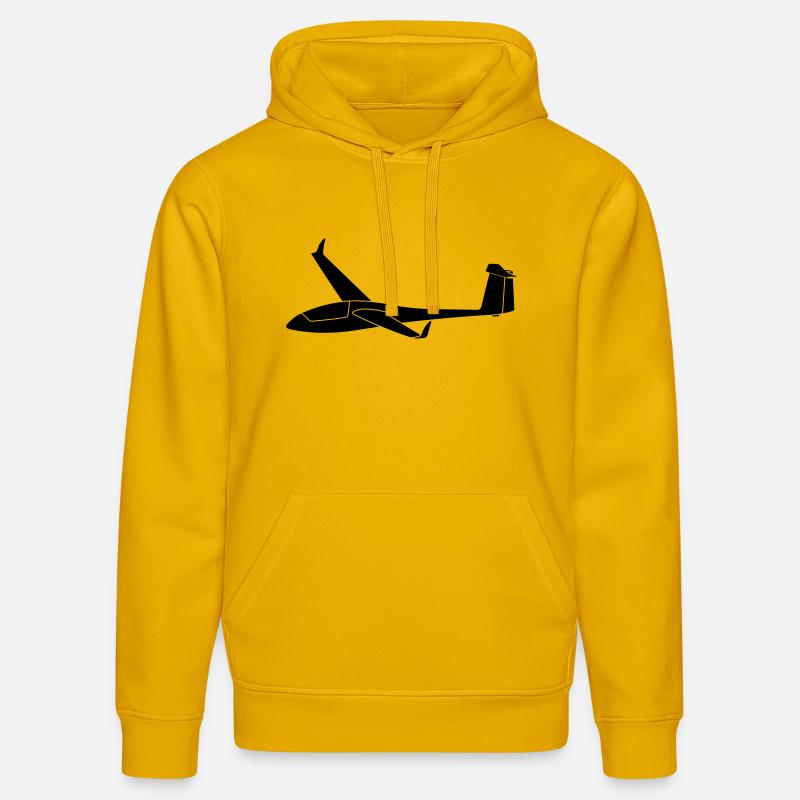 std cirrus with winglets - Sweat à capuche bio DRUMMER Stanley/Stella Unisexe - jaune spectre