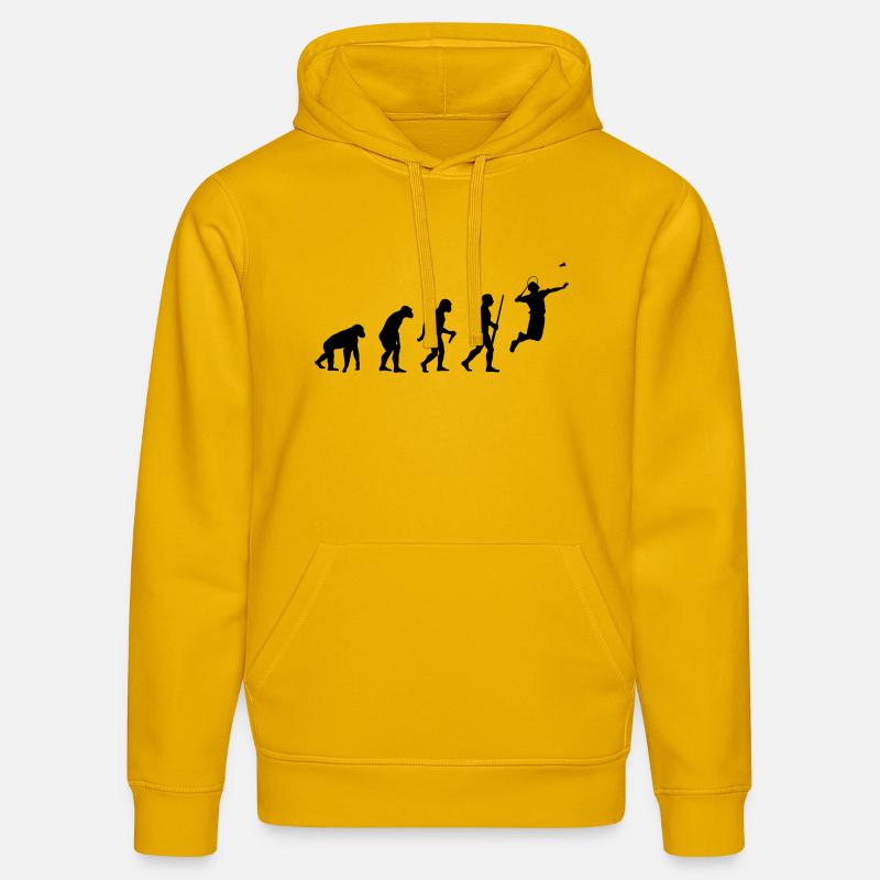 Badminton Evolution - Stanley/Stella Unisex Bio-Hoodie DRUMMER  - Spektralgelb