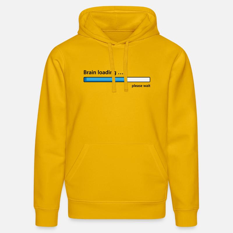 Brain loading please wait - Stanley/Stella DRUMMER Unisex Organic Hoodie - spectra yellow