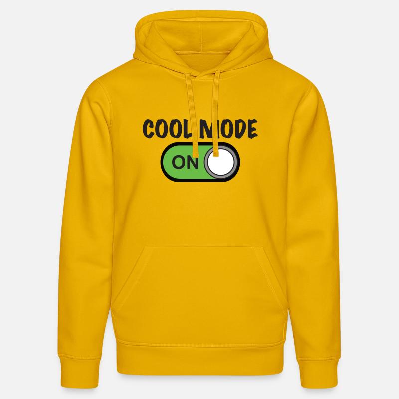 MODE COOL ON - Sweat à capuche bio DRUMMER Stanley/Stella Unisexe - jaune spectre