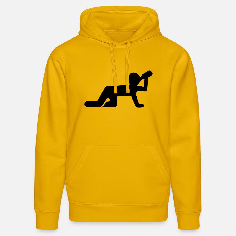 Alcool - Sweat à capuche bio DRUMMER Stanley/Stella Unisexe - jaune spectre