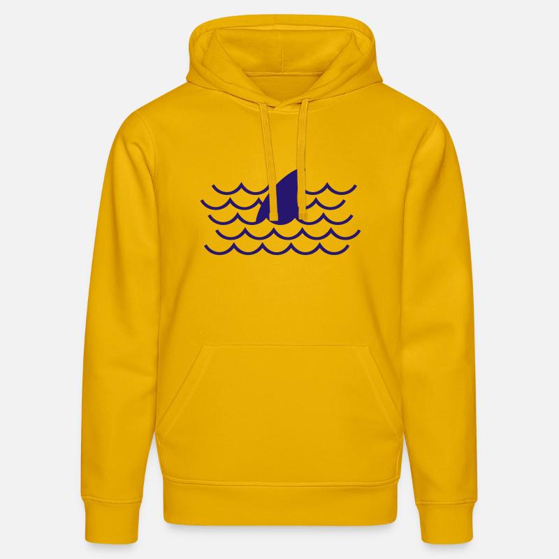 Aileron de requin - Sweat à capuche bio DRUMMER Stanley/Stella Unisexe - jaune spectre