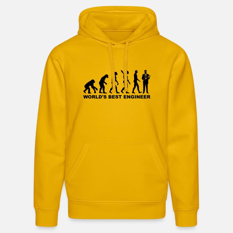 World's Best Engineer - Sweat à capuche bio DRUMMER Stanley/Stella Unisexe - jaune spectre