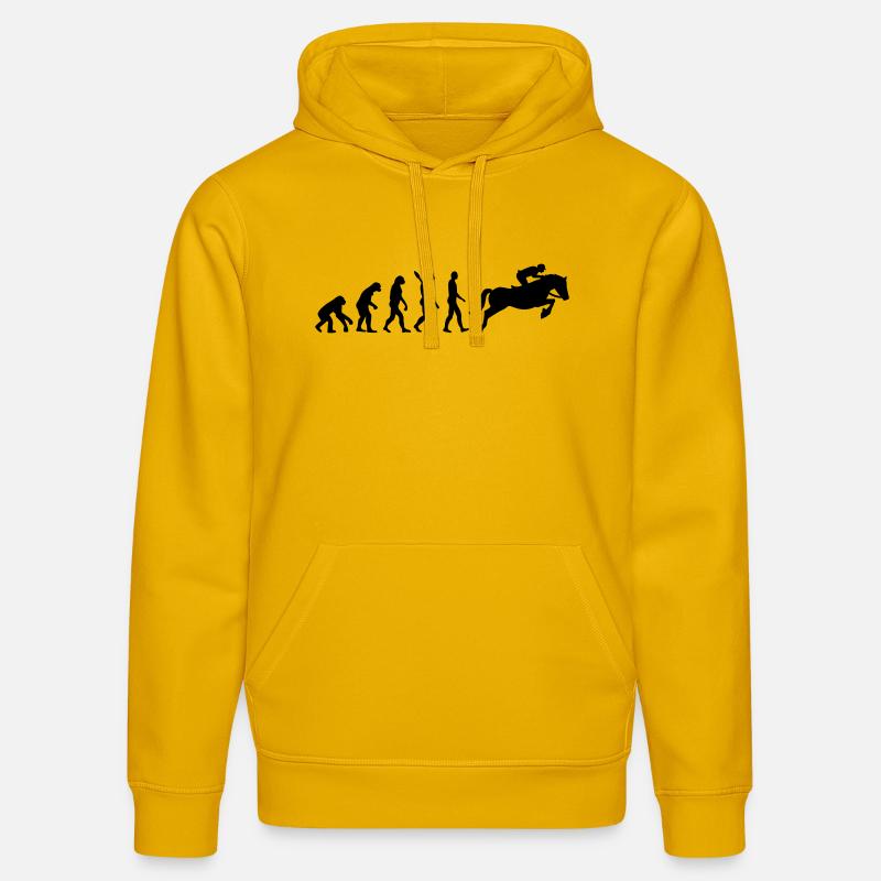 Springreiten - Stanley/Stella Unisex Bio-Hoodie DRUMMER  - Spektralgelb