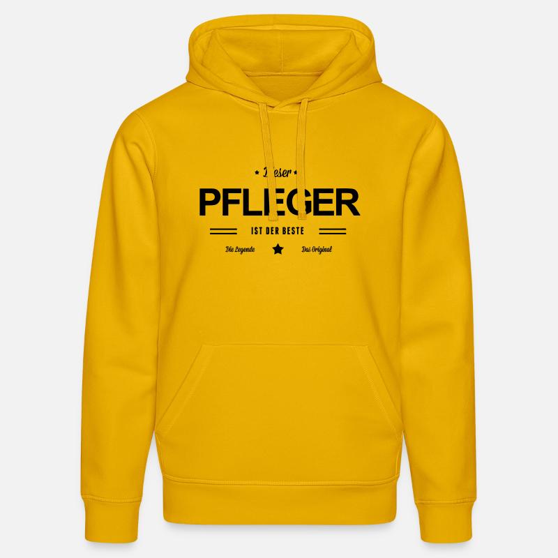 Bester Pfleger - Stanley/Stella Unisex Bio-Hoodie DRUMMER  - Spektralgelb