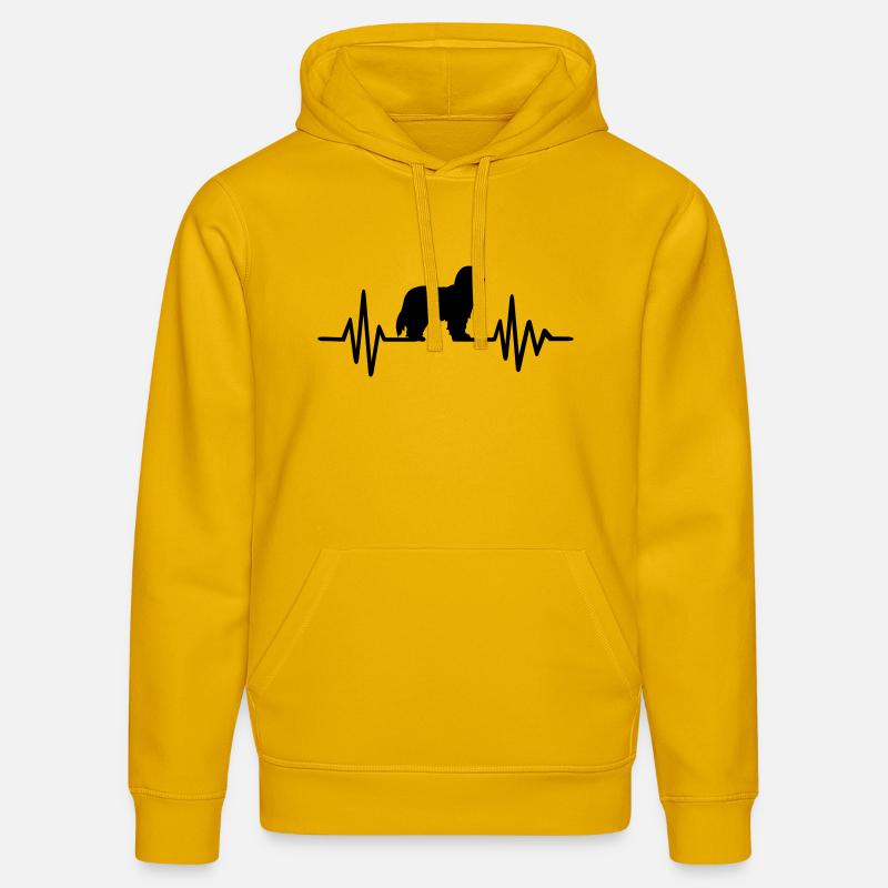 Bearded Collie - Sweat à capuche bio DRUMMER Stanley/Stella Unisexe - jaune spectre