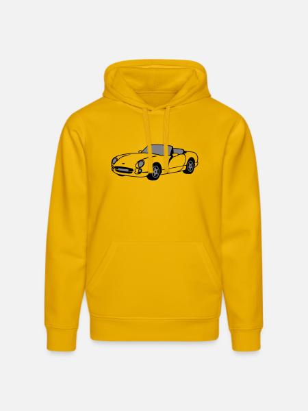 Chimaera sports car Yellow T-Shirt - Stanley/Stella DRUMMER Unisex Organic Hoodie - spectra yellow