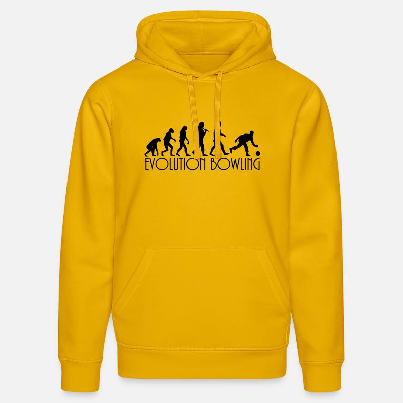 évolution Bowling - Sweat à capuche bio DRUMMER Stanley/Stella Unisexe - jaune spectre