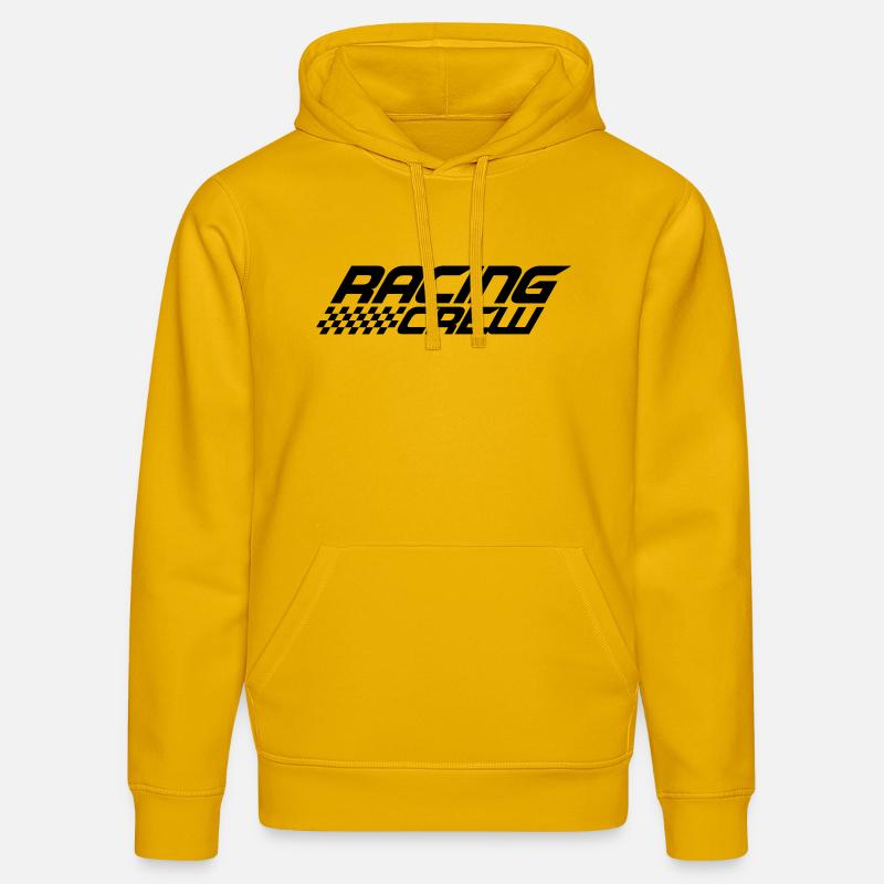 Conception de l'équipe de course - Sweat à capuche bio DRUMMER Stanley/Stella Unisexe - jaune spectre