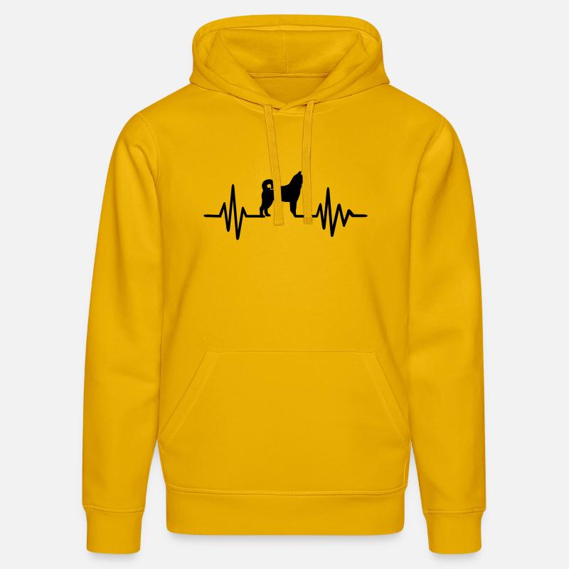 Norwegian Elkhound - Sweat à capuche bio DRUMMER Stanley/Stella Unisexe - jaune spectre