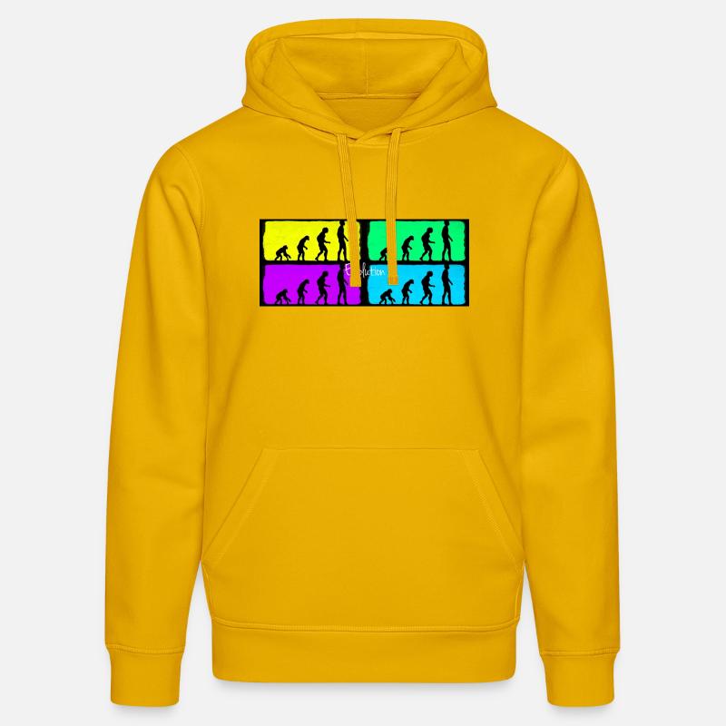 évolution - Sweat à capuche bio DRUMMER Stanley/Stella Unisexe - jaune spectre