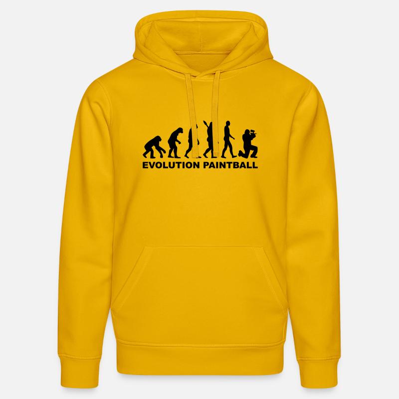 Evolution Paintball - Sweat à capuche bio DRUMMER Stanley/Stella Unisexe - jaune spectre
