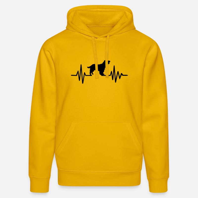 Cocker Spaniel - Sweat à capuche bio DRUMMER Stanley/Stella Unisexe - jaune spectre