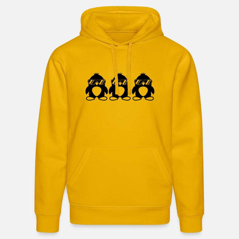 Penguin Team - Sweat à capuche bio DRUMMER Stanley/Stella Unisexe - jaune spectre