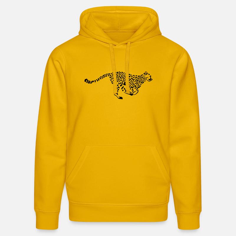 Leopard - Sweat à capuche bio DRUMMER Stanley/Stella Unisexe - jaune spectre