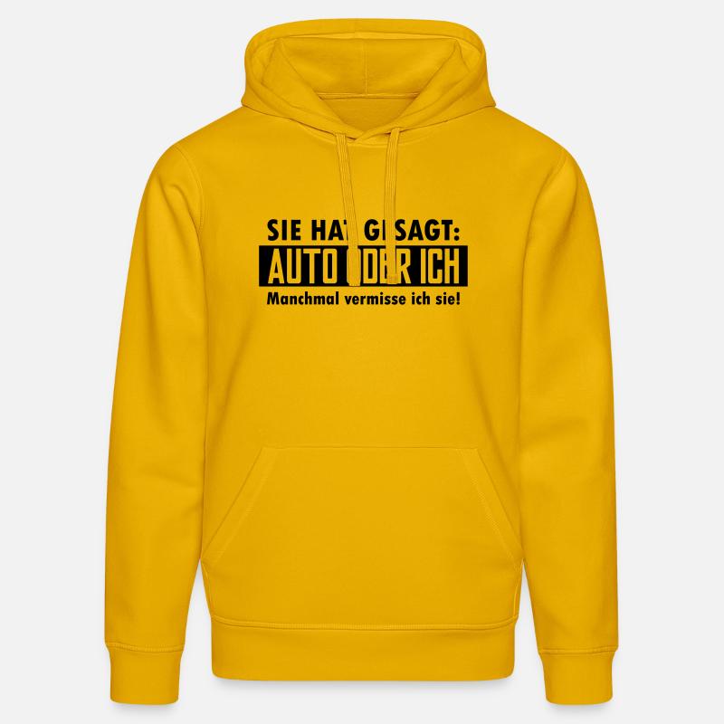auto oder ich - Stanley/Stella Unisex Bio-Hoodie DRUMMER  - Spektralgelb