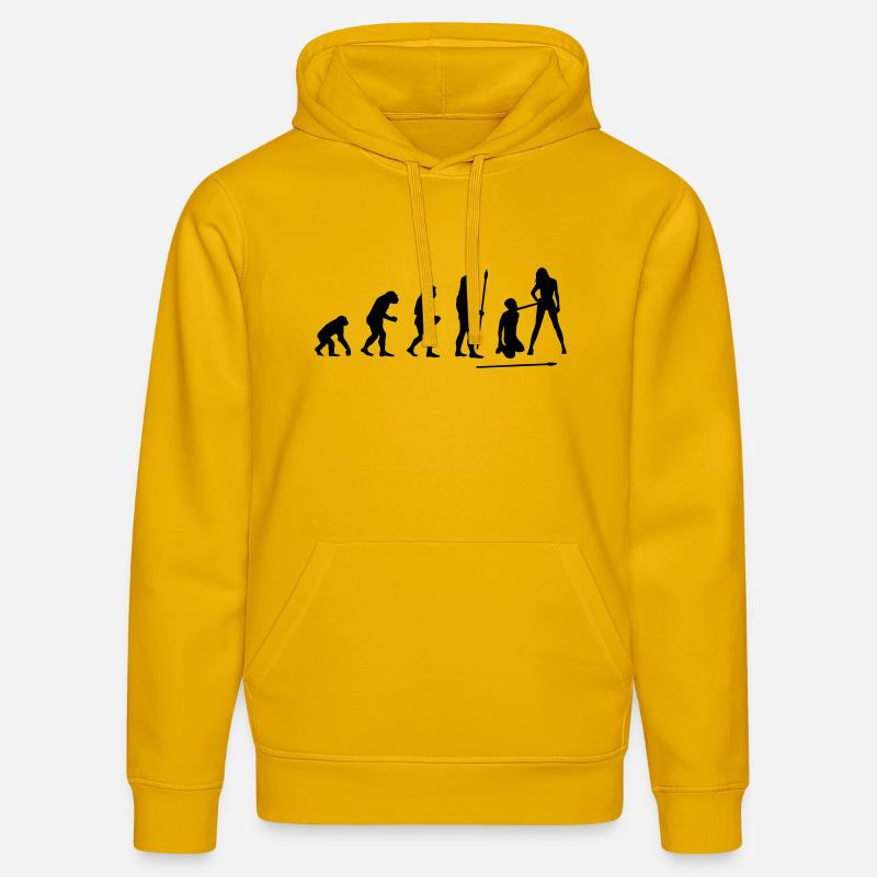 evolution_wedding1 - Stanley/Stella Unisex Bio-Hoodie DRUMMER  - Spektralgelb