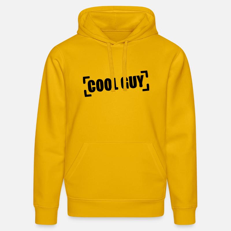 cool_guy_stamp_a1 - Sweat à capuche bio DRUMMER Stanley/Stella Unisexe - jaune spectre