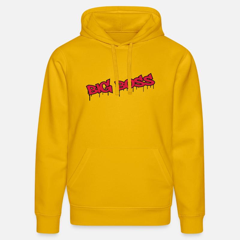 Big Boss - Sweat à capuche bio DRUMMER Stanley/Stella Unisexe - jaune spectre