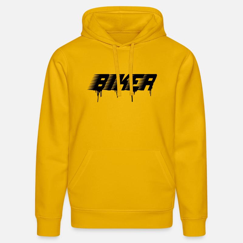 biker - Sweat à capuche bio DRUMMER Stanley/Stella Unisexe - jaune spectre