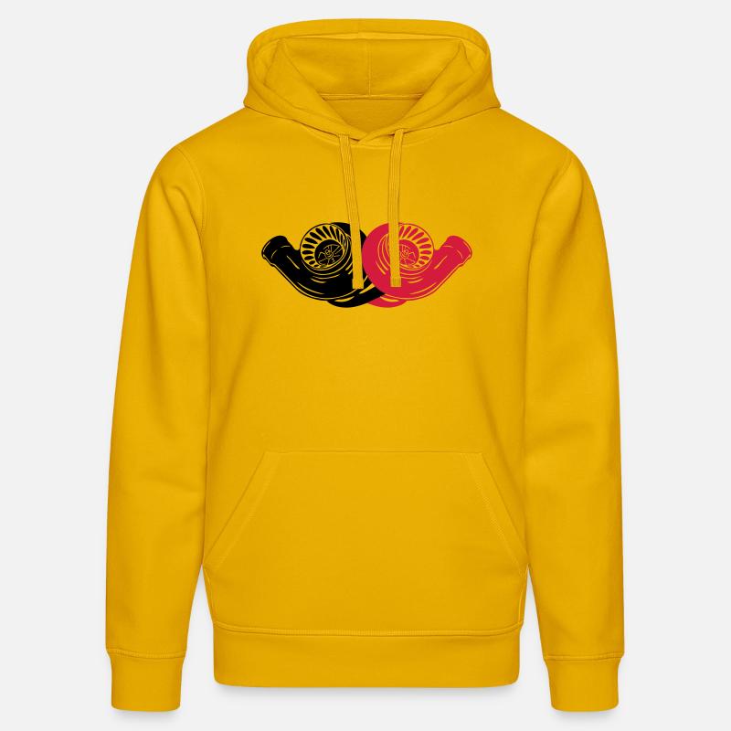 BiTURBO - Stanley/Stella Unisex Bio-Hoodie DRUMMER  - Spektralgelb