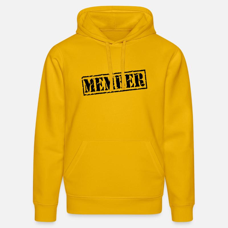 Member - Sweat à capuche bio DRUMMER Stanley/Stella Unisexe - jaune spectre