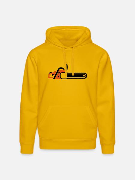 Chainsaw - Stanley/Stella DRUMMER Unisex Organic Hoodie - spectra yellow