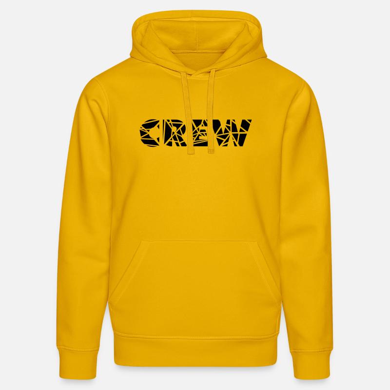 crew - Sweat à capuche bio DRUMMER Stanley/Stella Unisexe - jaune spectre