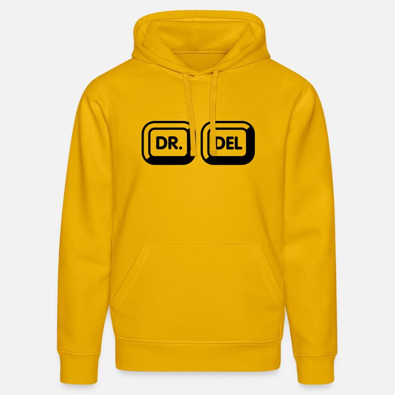Doktor delete | 1c - Stanley/Stella Unisex Bio-Hoodie DRUMMER  - Spektralgelb
