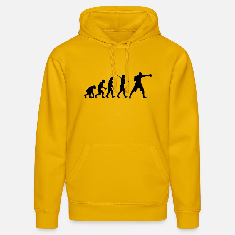Boxing Evolution - Sweat à capuche bio DRUMMER Stanley/Stella Unisexe - jaune spectre