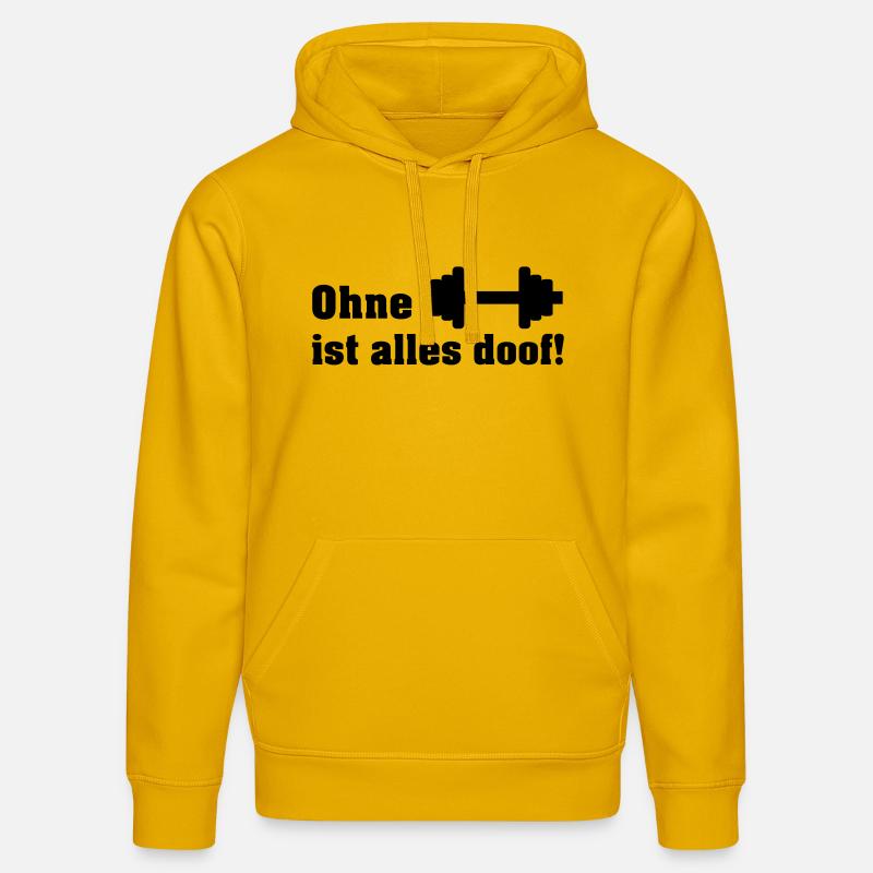 ohne hanteln - Stanley/Stella Unisex Bio-Hoodie DRUMMER - Spektralgelb