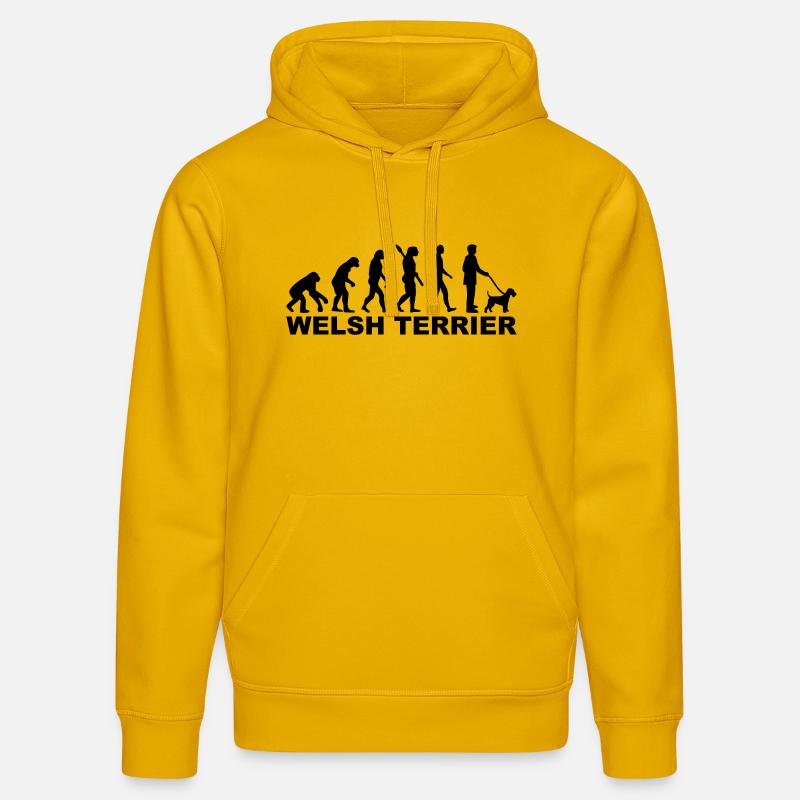 Welsh Terrier - Sweat à capuche bio DRUMMER Stanley/Stella Unisexe - jaune spectre