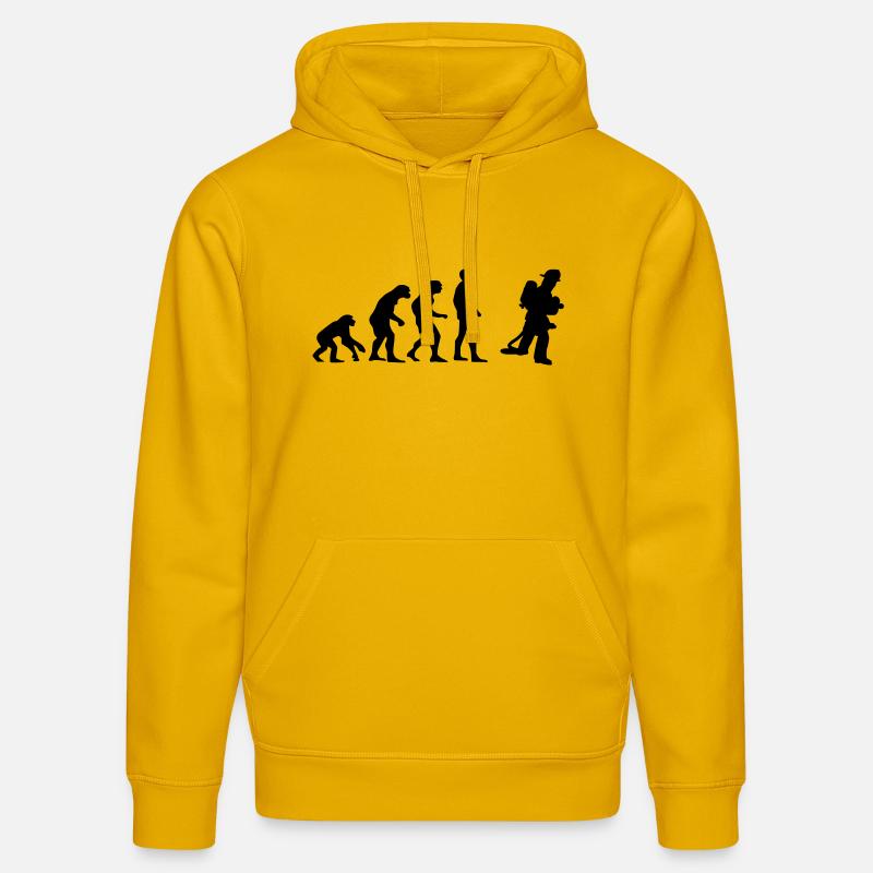 pompier evolution - Sweat à capuche bio DRUMMER Stanley/Stella Unisexe - jaune spectre