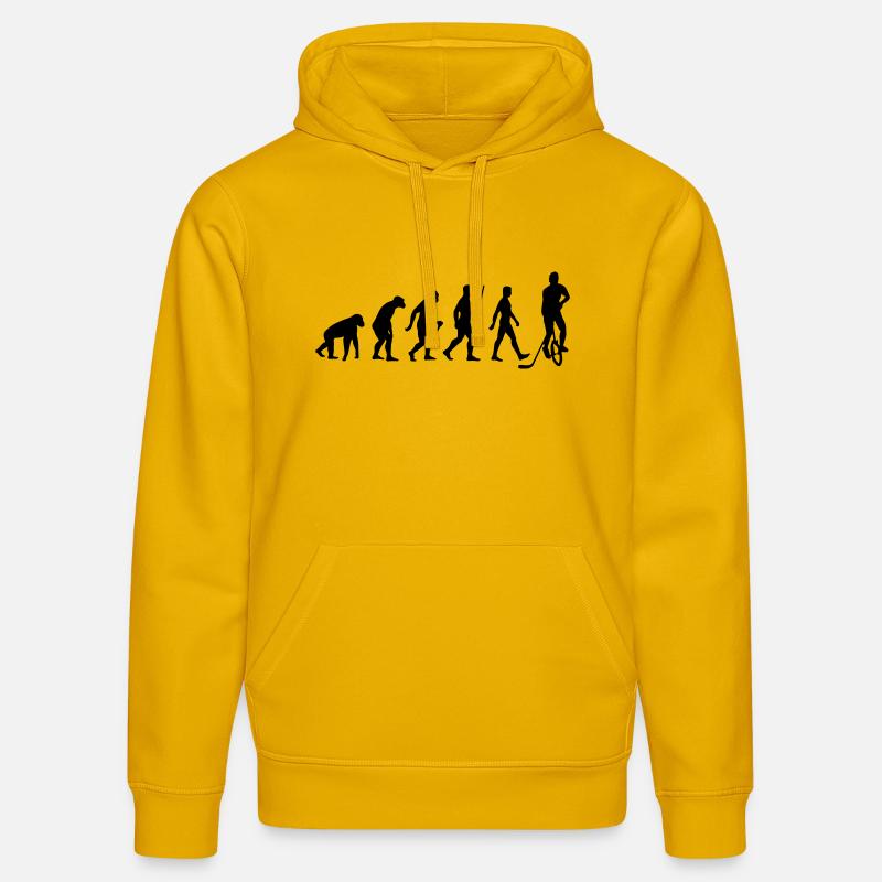 Evolution Einradhockey - Stanley/Stella Unisex Bio-Hoodie DRUMMER  - Spektralgelb