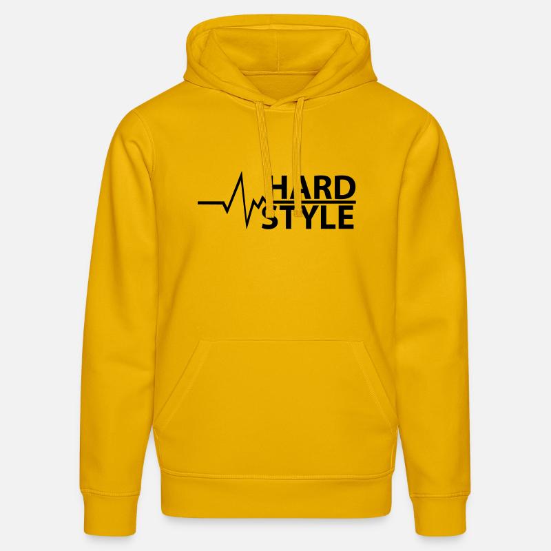 BIG Hard Style - HARDSTYLE - Sweat à capuche bio DRUMMER Stanley/Stella Unisexe - jaune spectre