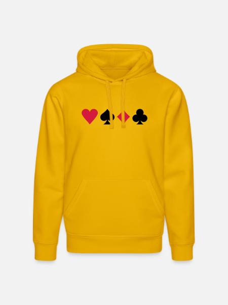Poker - Sweat à capuche bio DRUMMER Stanley/Stella Unisexe - jaune spectre