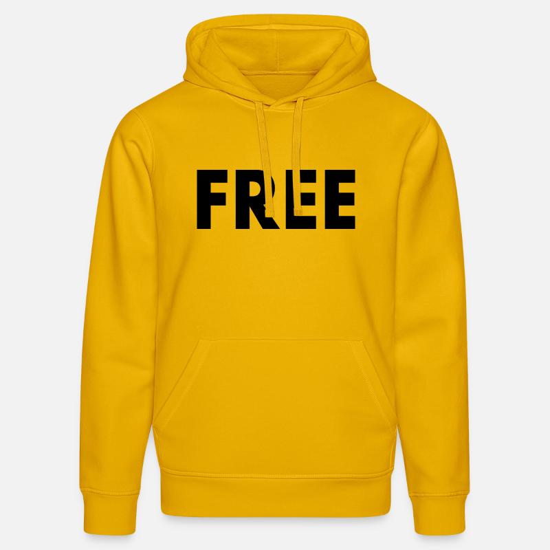 Free - Sweat à capuche bio DRUMMER Stanley/Stella Unisexe - jaune spectre