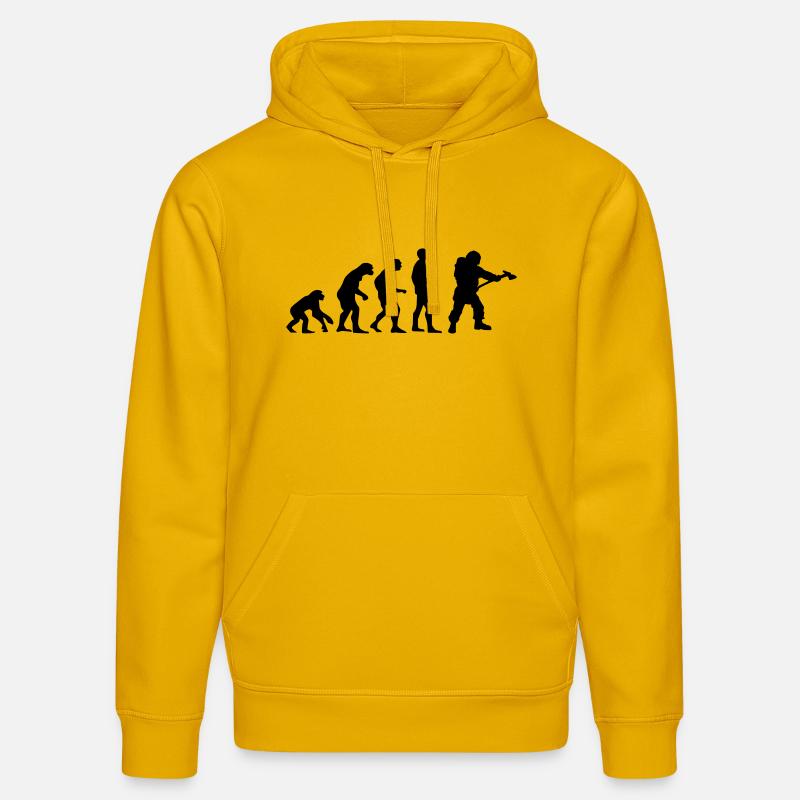 evolution Feuerwehrmann - Stanley/Stella Unisex Bio-Hoodie DRUMMER  - Spektralgelb
