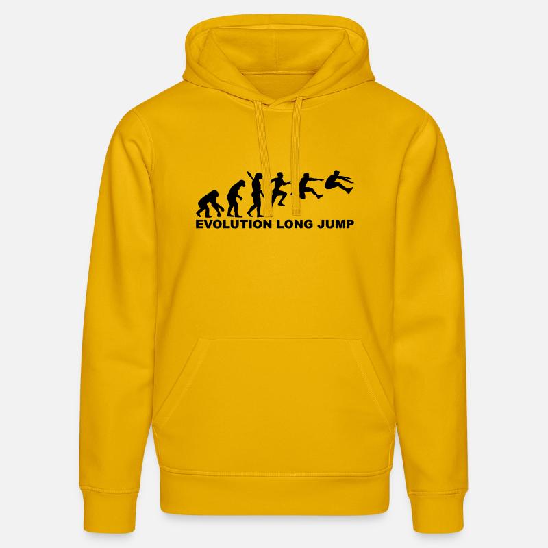 Evolution Long jump - Sweat à capuche bio DRUMMER Stanley/Stella Unisexe - jaune spectre